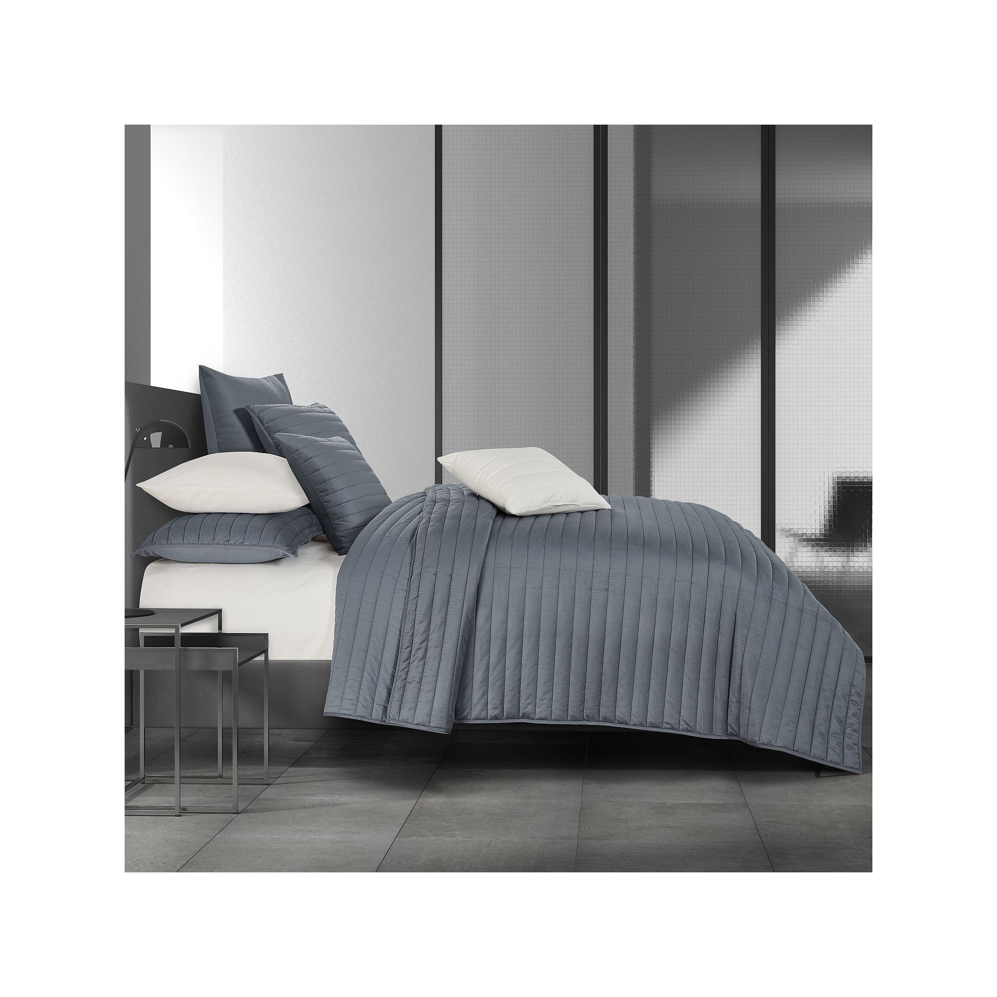Five Queens Court Valletta Quilt Set, Blue