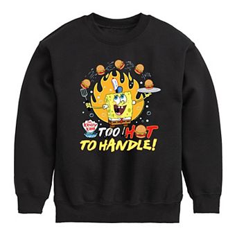 Boys 8-20 SpongeBob Too Hot To Handle Fleece Sweatshirt