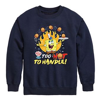 Boys 8-20 SpongeBob Too Hot To Handle Fleece Sweatshirt