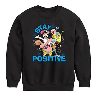 Boys 8-20 SpongeBob Stay Positive Fleece Sweatshirt