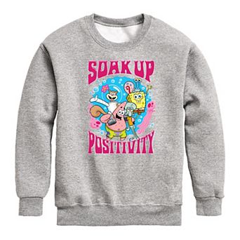Boys 8-20 SpongeBob Soak Up Positivity Fleece Sweatshirt