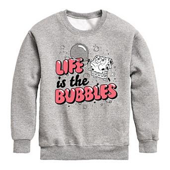 Boys 8-20 SpongeBob Life Is The Bubbles Fleece Sweatshirt