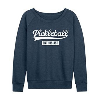Women's Pickleball Enthusiast French Terry Long Sleeve Tee