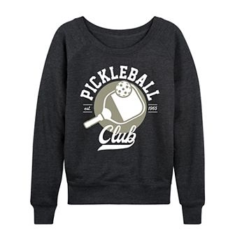 Women's Pickleball Club French Terry Long Sleeve Tee