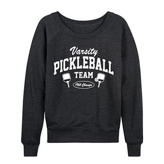 Women's Varsity Pickleball French Terry Long Sleeve Tee