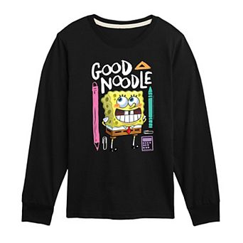Boys 8-20 SpongeBob Good Noodle Long Sleeve Graphic Tee