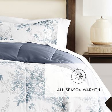 Home Collection Bamboo Leaves All Season Down-Alternative Reversible Comforter Set