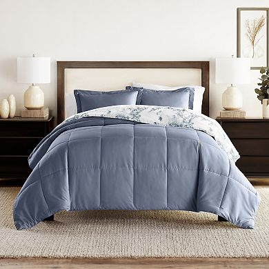 Home Collection Bamboo Leaves All Season Down-Alternative Reversible Comforter Set