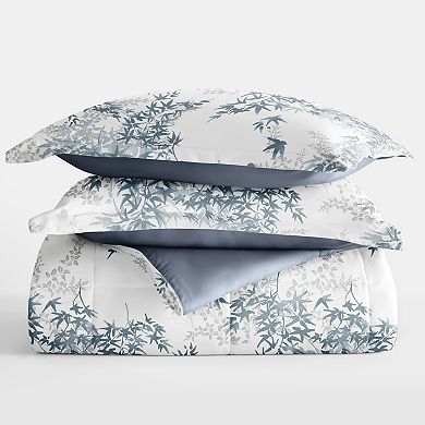 Home Collection Bamboo Leaves All Season Down-Alternative Reversible Comforter Set