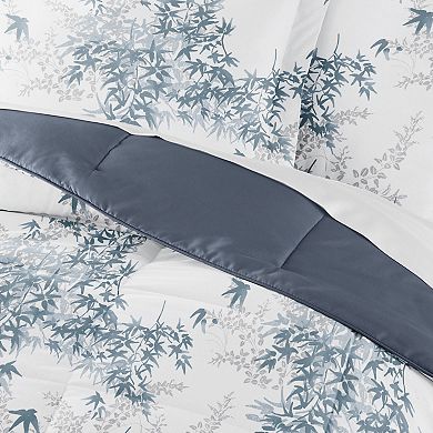 Home Collection Bamboo Leaves All Season Down-Alternative Reversible Comforter Set