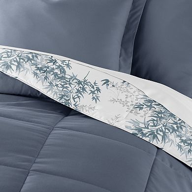 Home Collection Bamboo Leaves All Season Down-Alternative Reversible Comforter Set