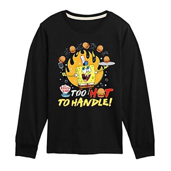 Boys 8-20 SpongeBob Too Hot To Handle Long Sleeve Graphic Tee