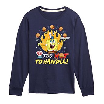Boys 8-20 SpongeBob Too Hot To Handle Long Sleeve Graphic Tee