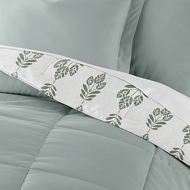 Home Collection Folk Leaves All Season Reversible Comforter Set