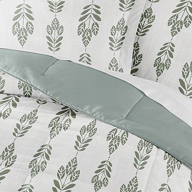 Home Collection Folk Leaves All Season Reversible Comforter Set