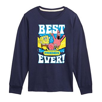 Boys 8-20 SpongeBob Best Friends Ever Long Sleeve Graphic Tee