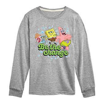 Boys 8-20 SpongeBob Be The Change Long Sleeve Graphic Tee
