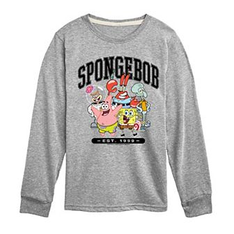 Boys 8-20 SpongeBob Est. 1999 Fleece Long Sleeve Graphic Tee