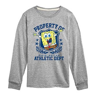 Boys 8-20 SpongeBob Bikini Bottom Athletic Dept. Long Sleeve Graphic Tee