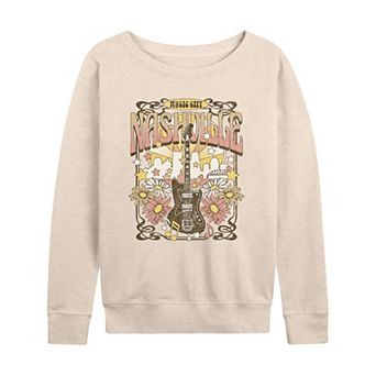 Women's Nashville Music Poster French Terry Long Sleeve Tee