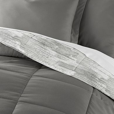 Home Collection Textured Stripe All Season Reversible Comforter Set
