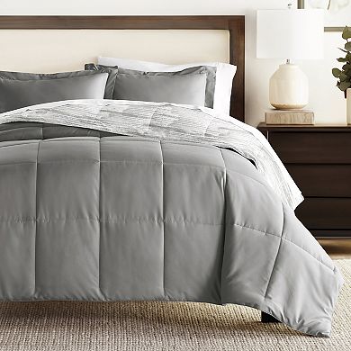 Home Collection Textured Stripe All Season Reversible Comforter Set