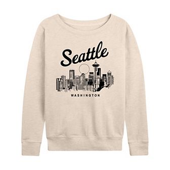 Women's Seattle Washington French Terry Long Sleeve Tee