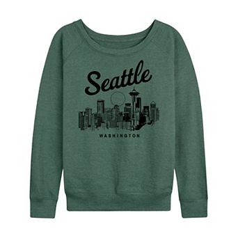 Women's Seattle Washington French Terry Long Sleeve Tee