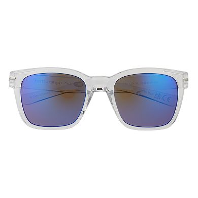Men's Cali Blue Plastic Rectangle Sunglasses