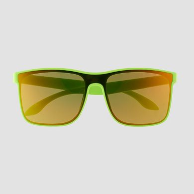 Men's Cali Blue Plastic Square Sunglasses