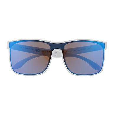 Men's Cali Blue Plastic Square Sunglasses