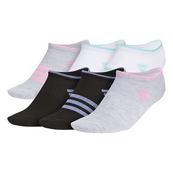 Girls adidas 6-Pack Superlite 3.0 No Show Socks