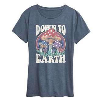 Women's Down To Earth Mushrooms Graphic Tee