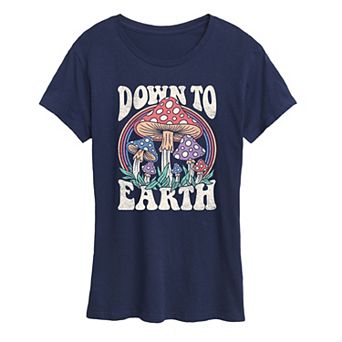 Women's Down To Earth Mushrooms Graphic Tee