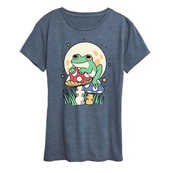 Women's Frog And Mushrooms Graphic Tee