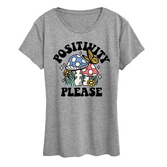 Women's Positivity Please Graphic Tee