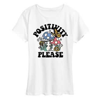 Women's Positivity Please Graphic Tee