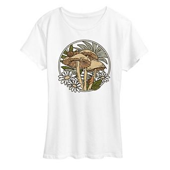 Women's Mushrooms And Snails Graphic Tee