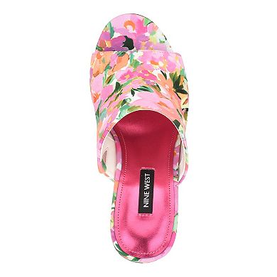 Nine West Olley Women's Slip-On Open Toe Wedge Sandals