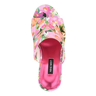 Nine West*ラウンドトゥ*ハイウェッジ*サンダル*ミュール/Olley Nine West*ラウンドトゥ*ハイウェッジ*サンダル*ミュール/Olley