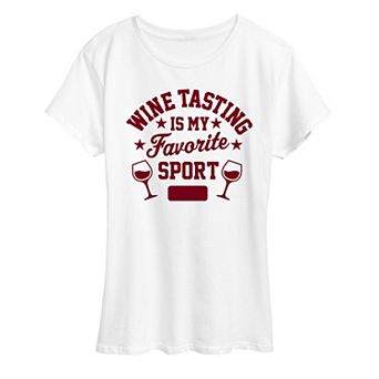 Women's Wine Tasting Favorite Sport Graphic Tee