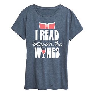 Women's I Read Between The Wines Graphic Tee
