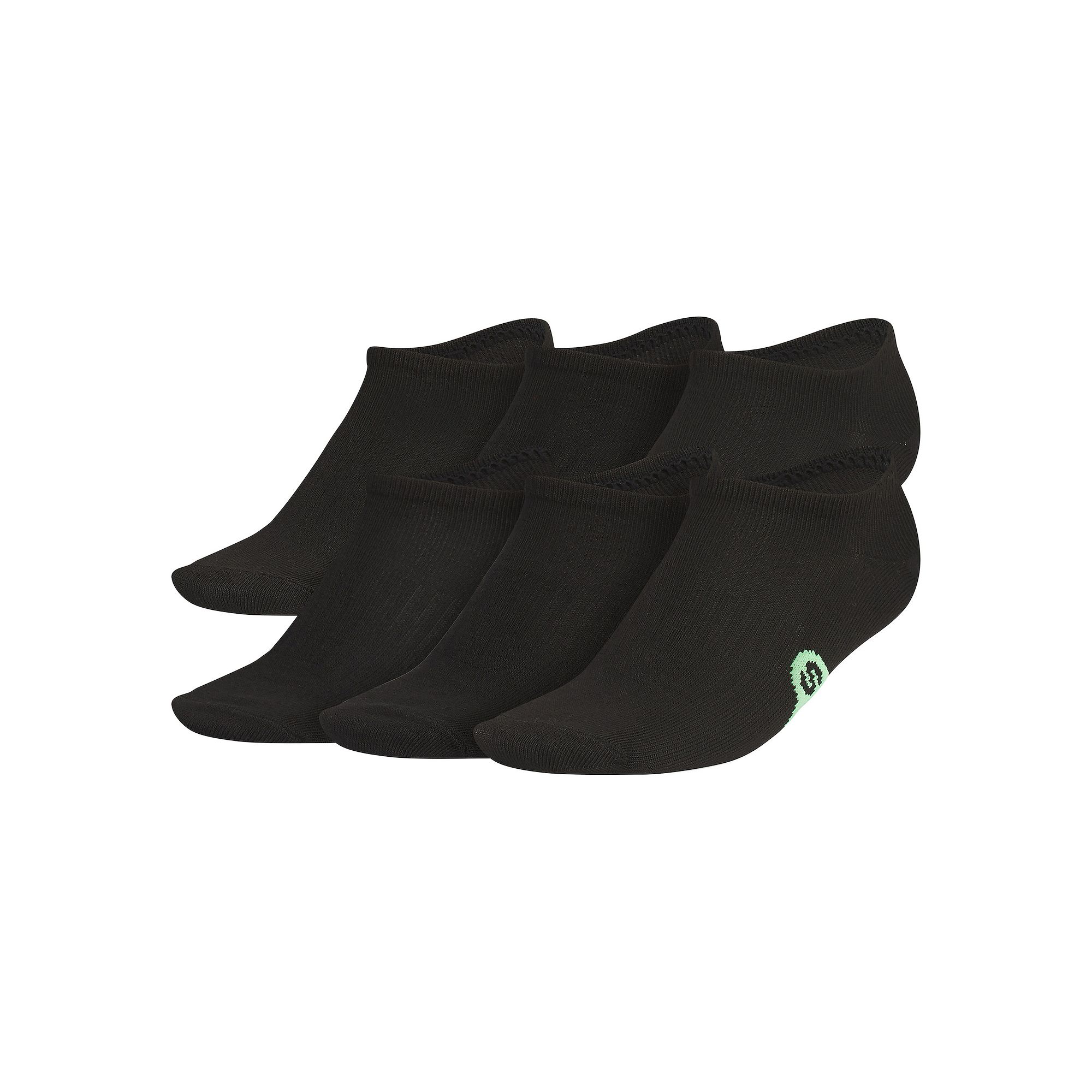 Boys adidas 6-Pack Superlite Classic No-Show Socks, Boys, Size: 8-9.5, Bla
