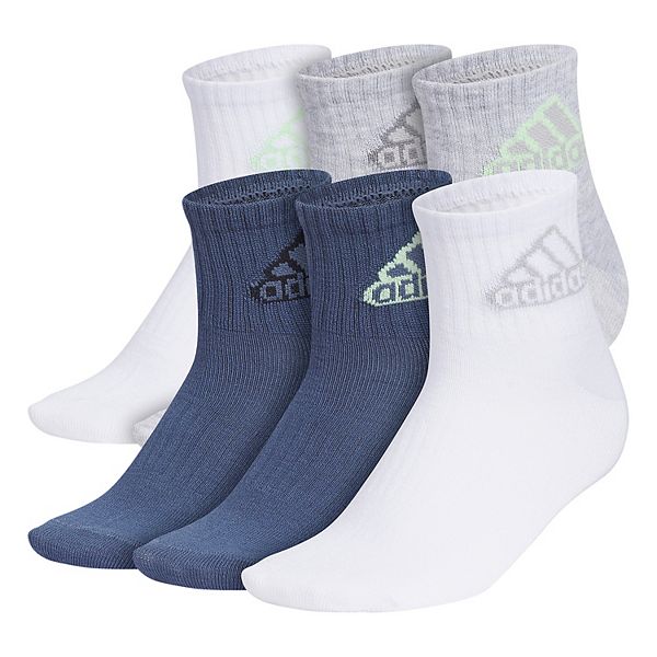 Boys adidas 6Pack Superlite Classic Quarter Socks