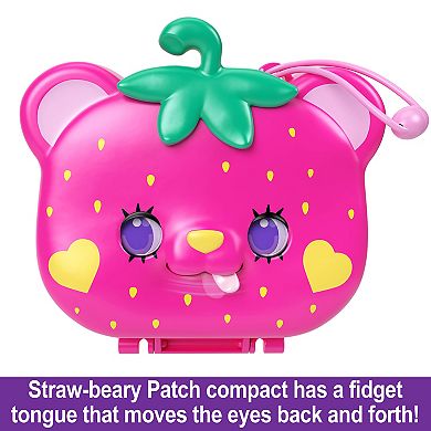 Polly Pocket Straw-Beary Patch Dolls And Playset Travel Toy