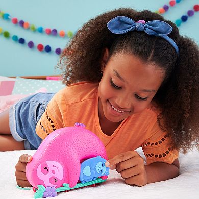Polly Pocket Sloth Family 2-in-1 Purse Compact Doll And Playset Toy