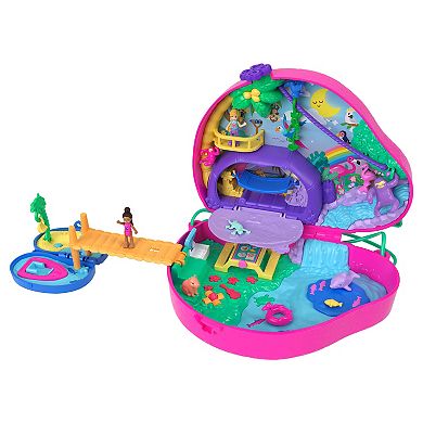 Polly Pocket Sloth Family 2-in-1 Purse Compact Doll And Playset Toy