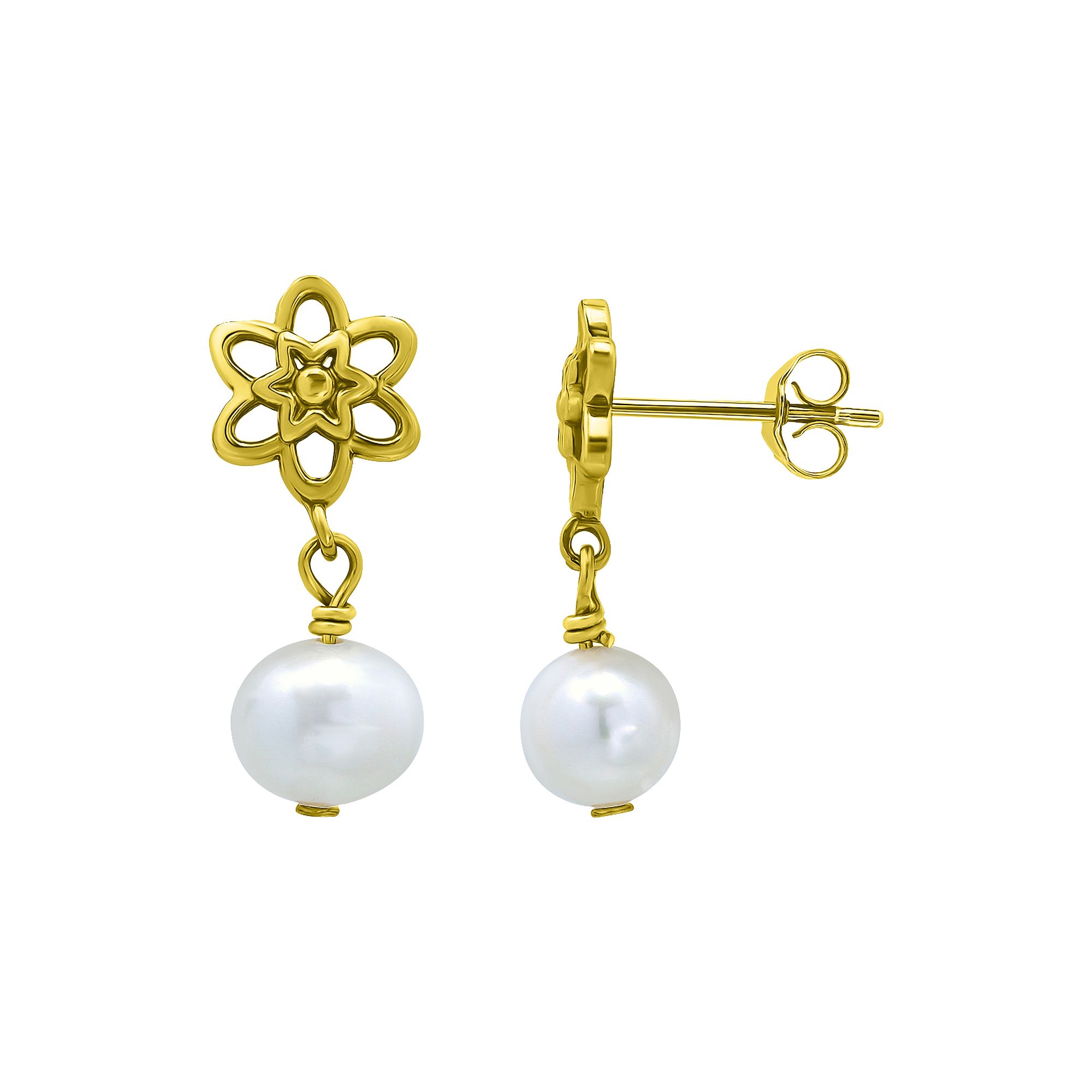 Aleure Precioso Sterling Silver Freshwater Cultured Pearl Drop Celestial Po