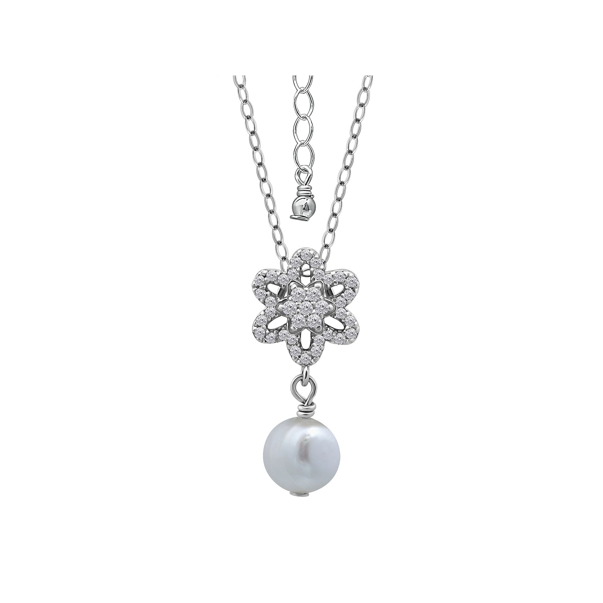 Aleure Precioso Sterling Silver Freshwater Cultured Pearl Drop Celestial Pe