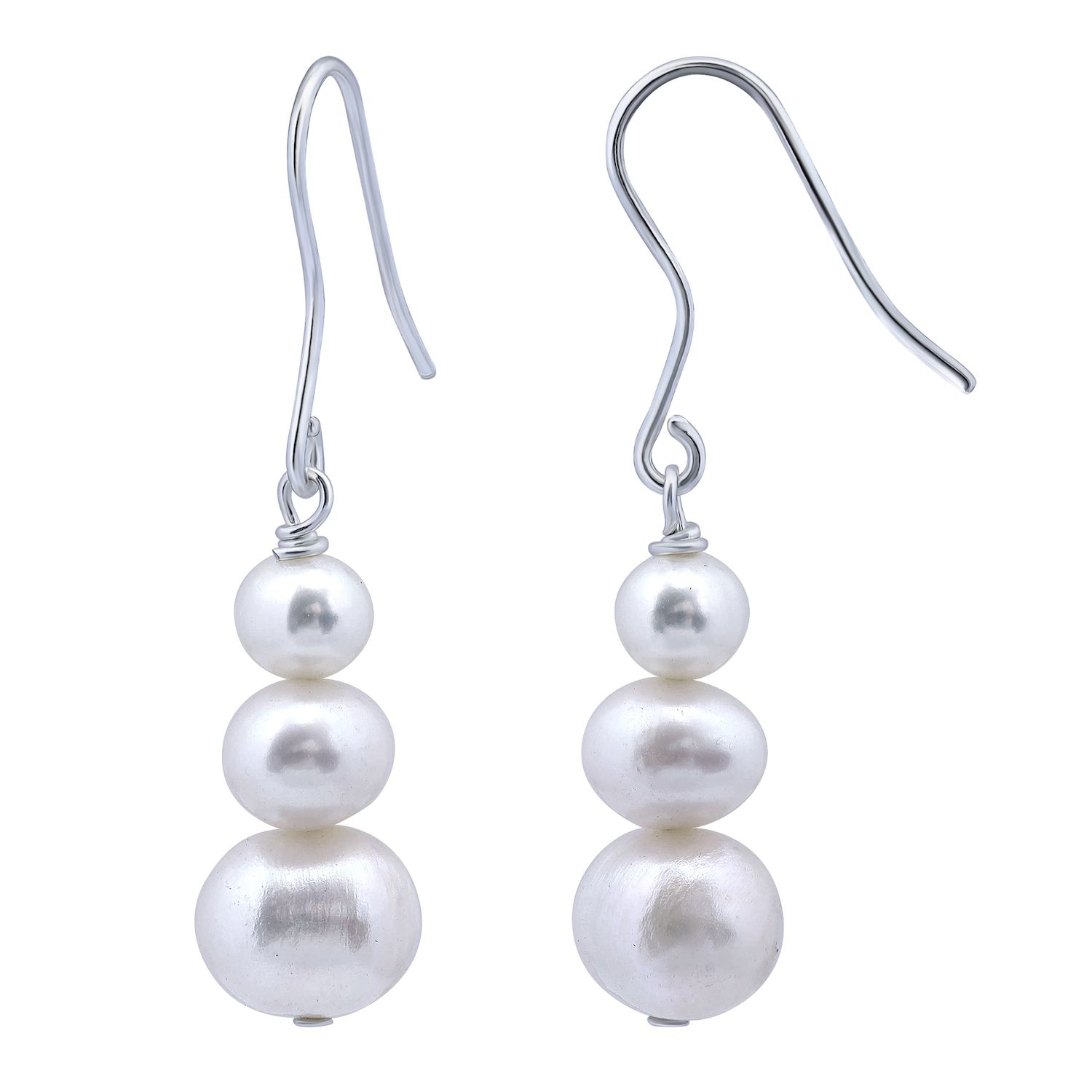 ピアス Natural Freshwater Pearl Drop 925 Silver Earrings(2 COLOR) Amazon.com: 925 Sterling Silver Freshwater Cultured Pearl